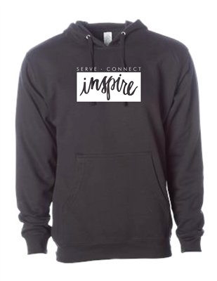 2XL - Medium Black Inspire Sweatshirt